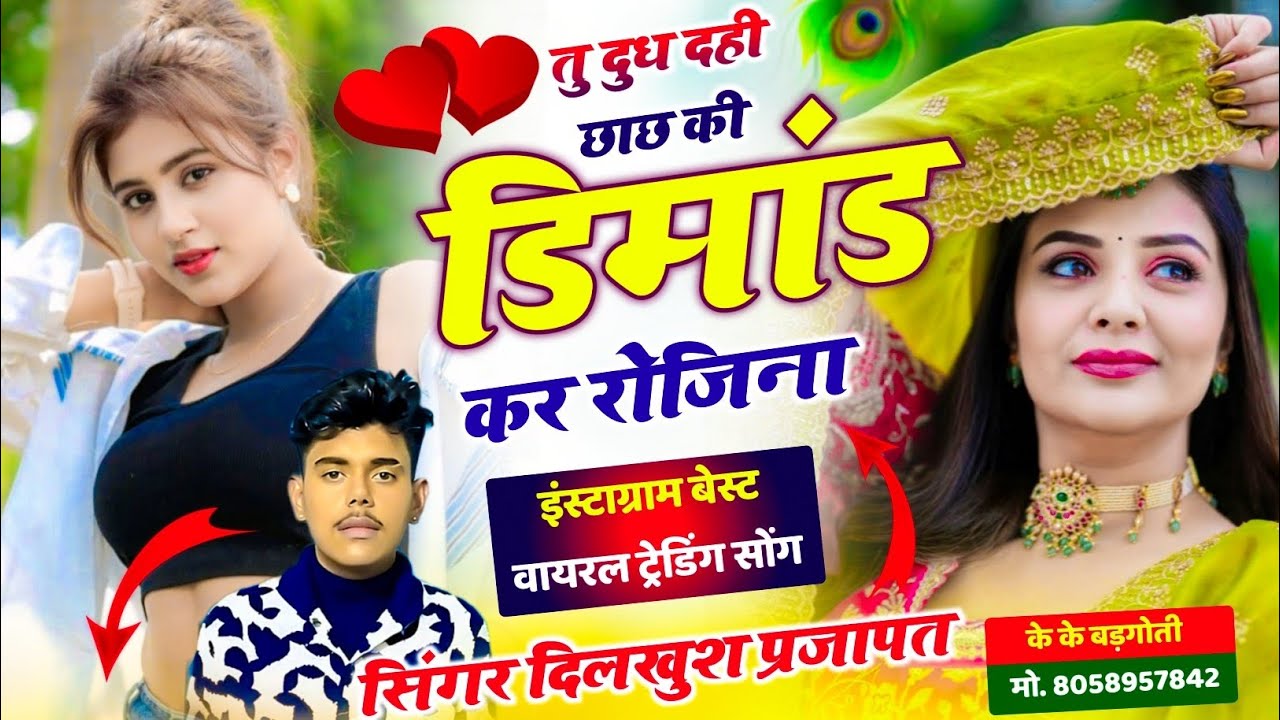 तु दुध दही छाछ की डिमांड कर रोजिना// न्यू डिजे ब्लास्टर सोंग 2026 // singer Dilkush Prajapat song !!
