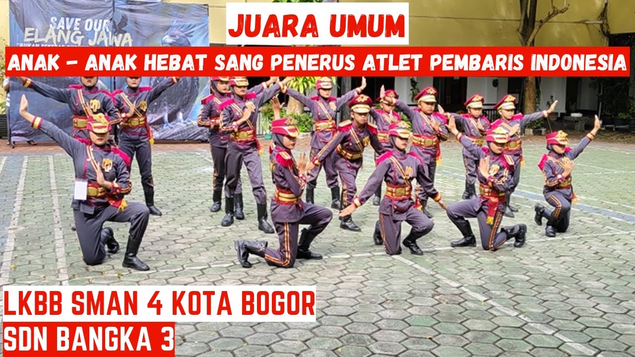THE REAL SANG PENERUS TAHTA...!!! 😍😍 JUARA UMUM - PASKIBRA SDN BANGKA 3 DI LKBB SMAN 4 KOTA BOGOR