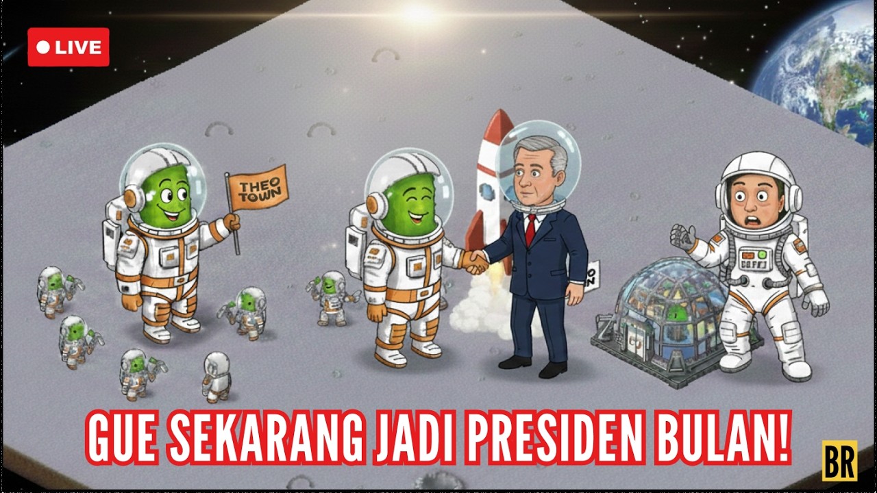 SAYA RESMI JADI PRESIDEN BULAN! LIHAT APA YANG SAYA BANGUN! 😱 SINI SAMBIL NUNGGU SAHURR l THEO TOWN