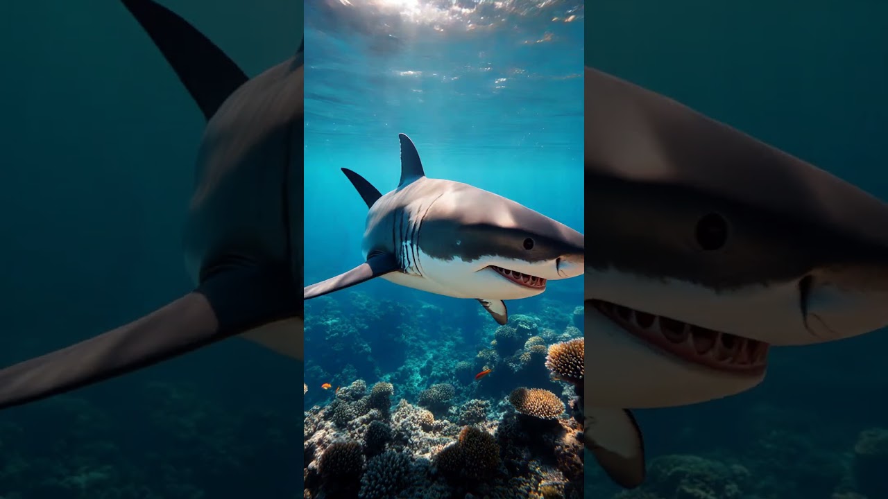 Watch This Massive Shark Navigate a Stunning Ocean Paradise!