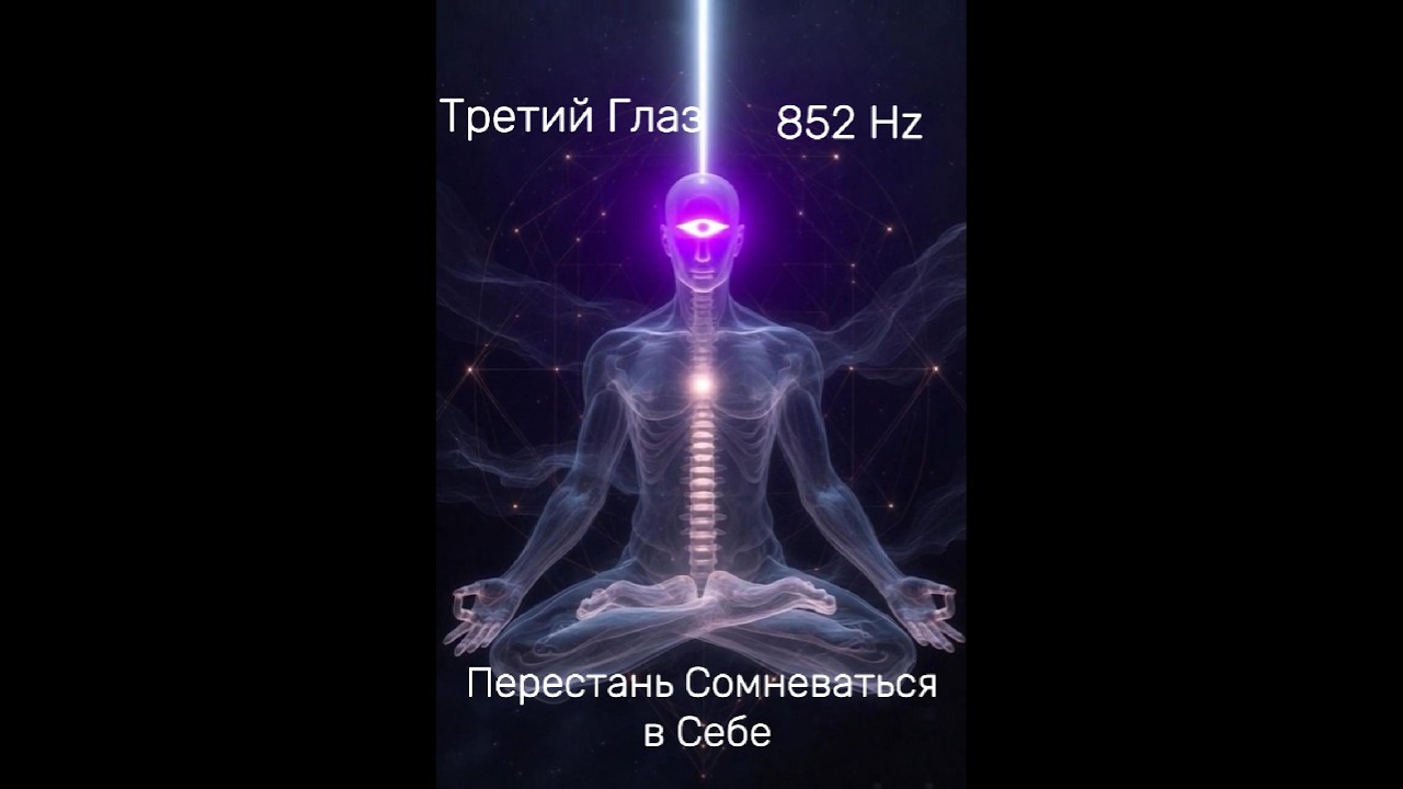 852 Hz • 6 Чакра 💜 Ты Игнорируешь Свою Интуицию? (21 День)