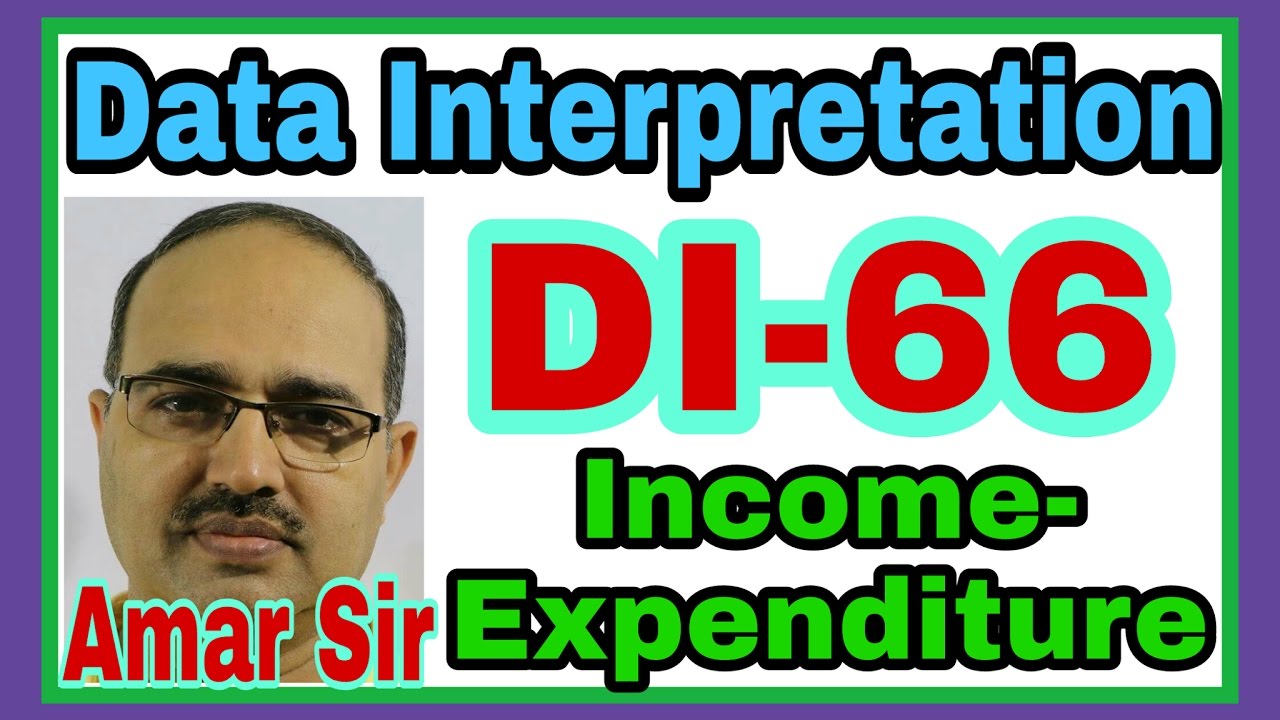 Data Interpretation-66: [INCOME-EXPENDITURE]:Shortcut Tricks: By Amar Sir: Bank PO/Clerk/SSC/Railway