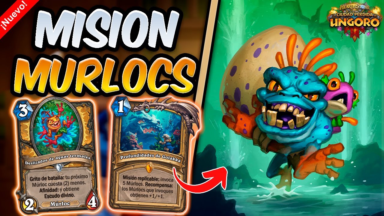 VOLVIERON los MURLOCS MUY FUERTES !!│PALADIN MISION MURLOCS│CIUDAD PERDIDA UNGORO