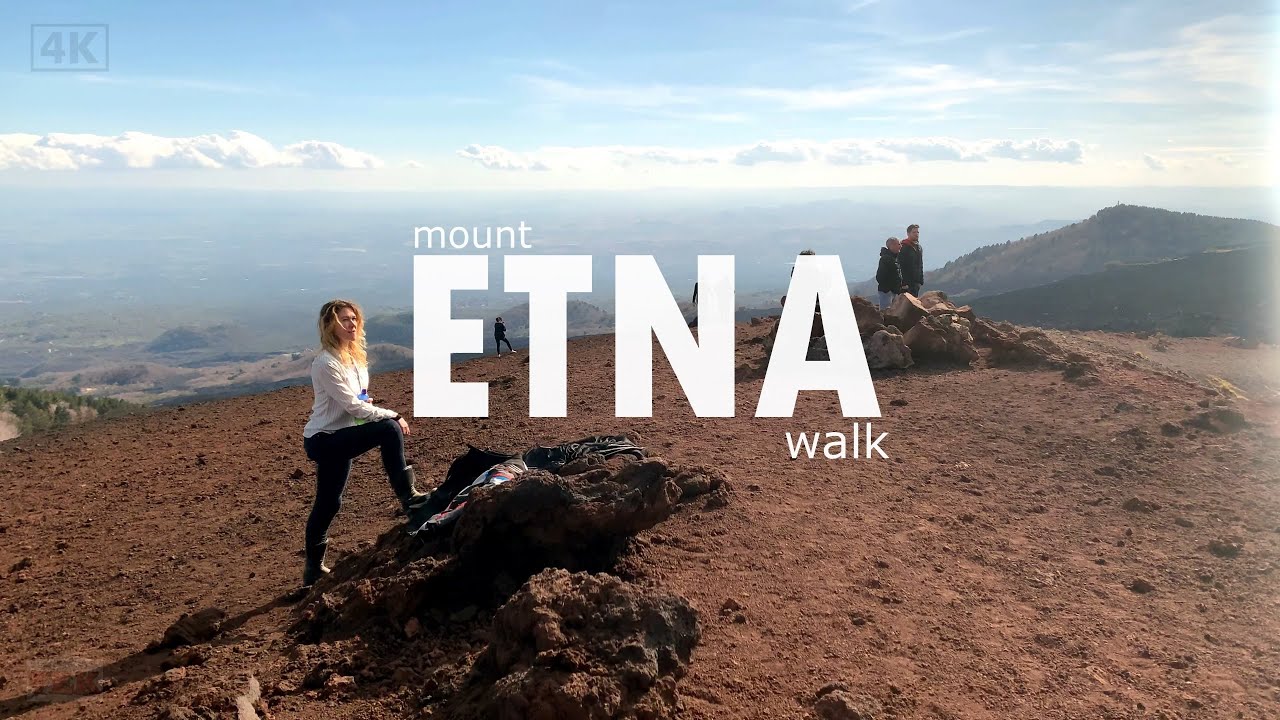 Walking Tour Etna Mount / Etna Volkanı Yürüyüş / İtalya
