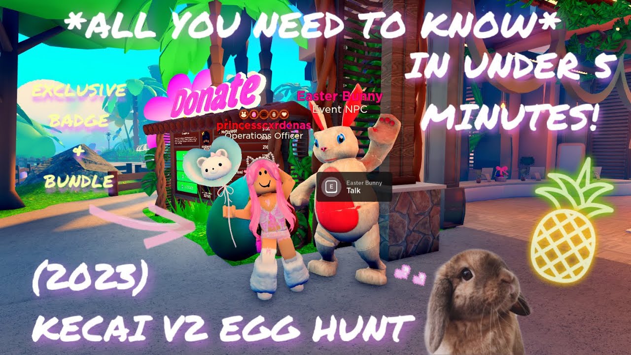 *WALKTHROUGH* GUIDE TO 2024 + 2023 KECAI V2 EGG HUNT | ROBLOX