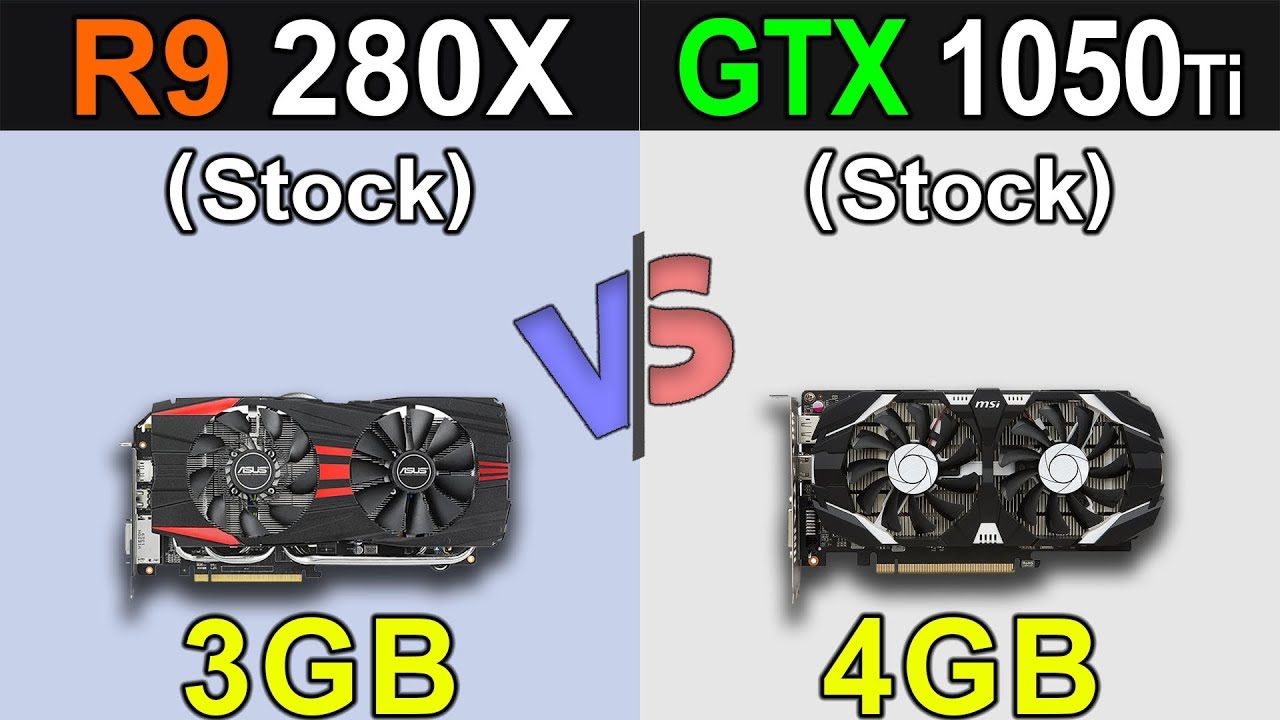 R9 280X Vs. GTX 1050 Ti | New Games Benchmarks