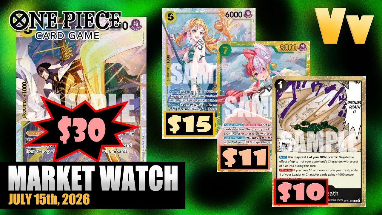 One Piece TCG: Market Watch July 15th, 2026 - Most Cards Seem Pretty Affordable, But Some are Pricey
