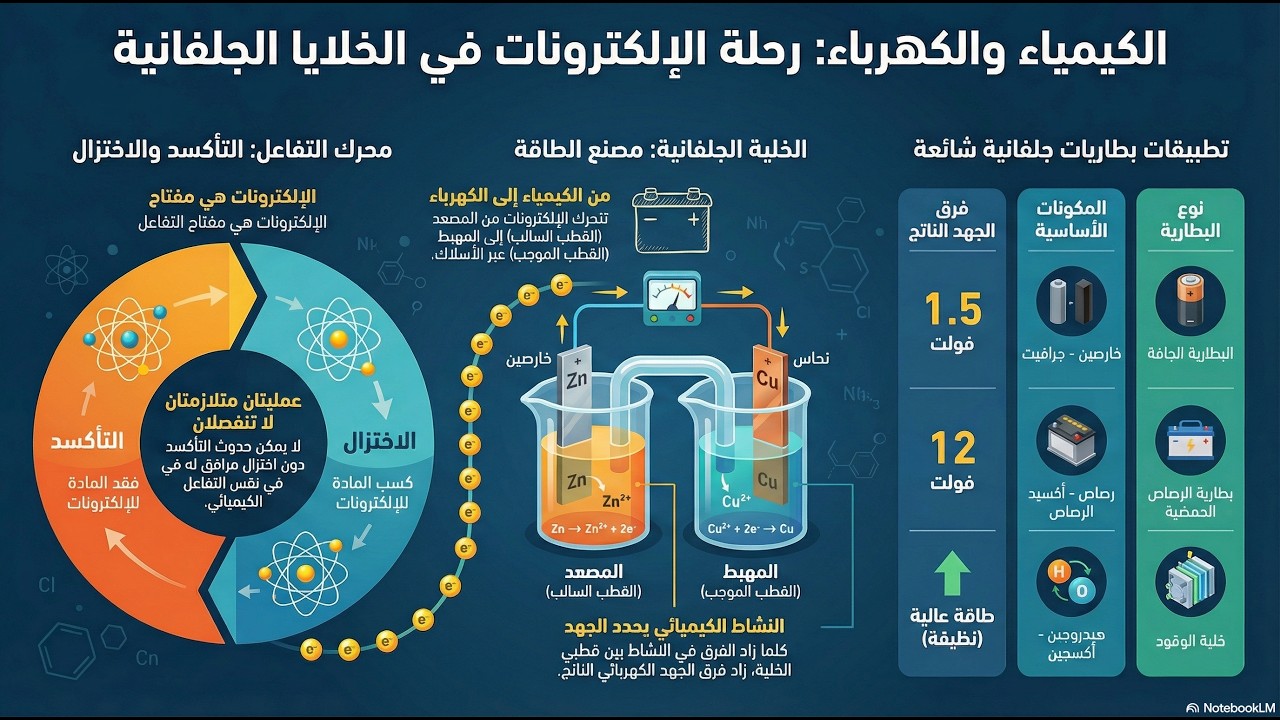 التأكسد والاختزال والخلايا الجلفانية 9 4 1
