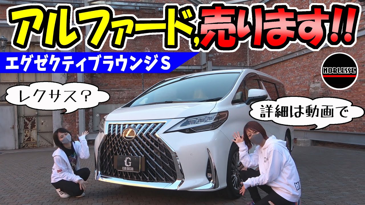 【アルファード】売ります｜内装が『白』の、エグゼクティブラウンジS