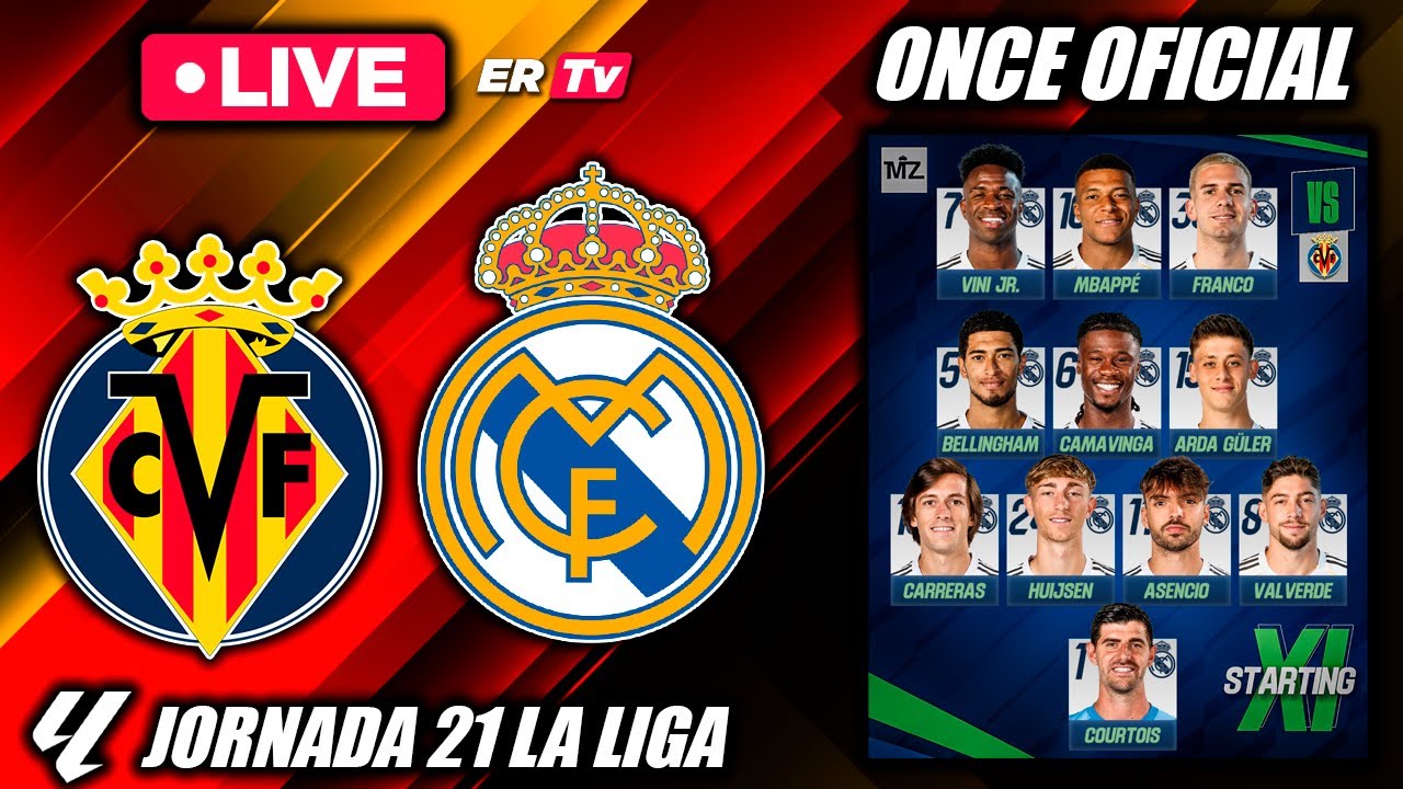 🔴 VILLARREAL vs REAL MADRID EN VIVO 🔴 ARBELOA CON TODO - ESTA NOCHE REVENTAMOS NARNIA ¡HALA MADRID!