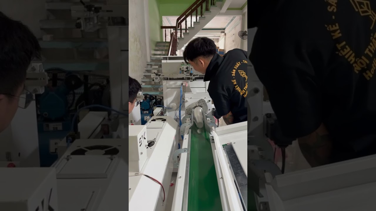 Setup OK rồi về nh&agrave; th&ocirc;i!!! #mayinlua #mayinluatudong #machine #automation