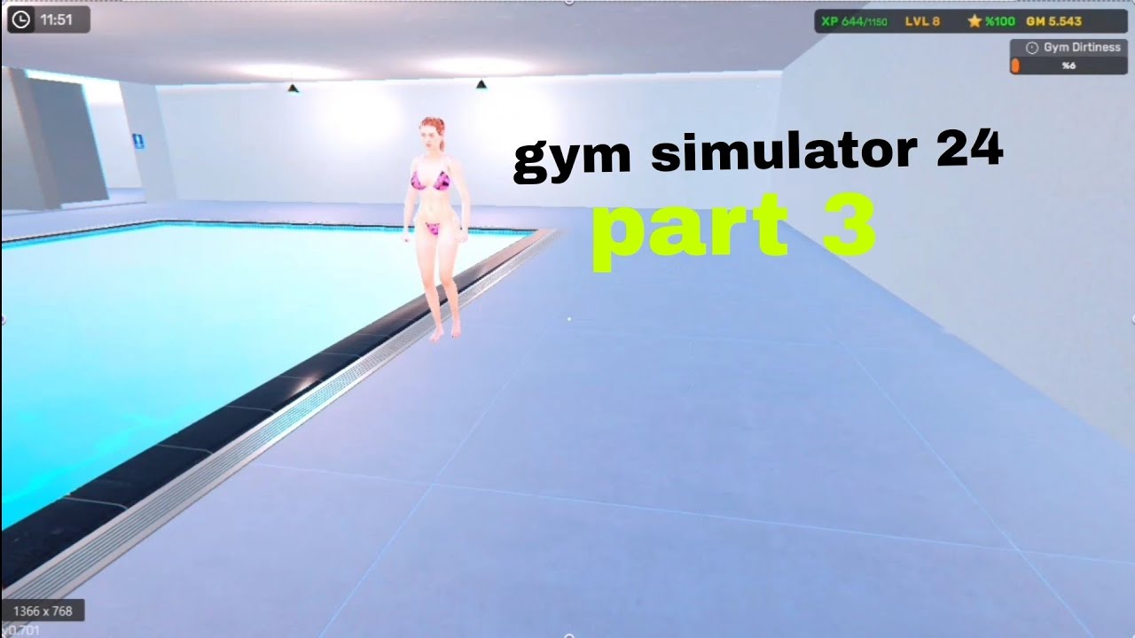 Luxury Swimming Pool In My Gym | Gym Simulator 24