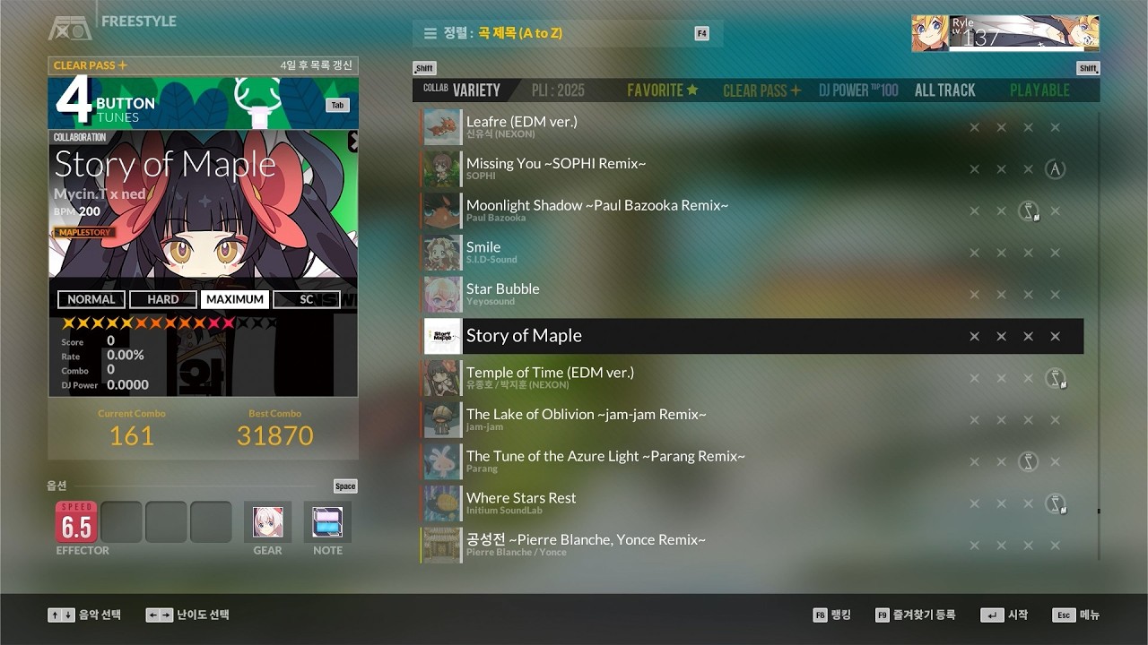 DJMAX RESPECT V (Story of Maple) LV 12
