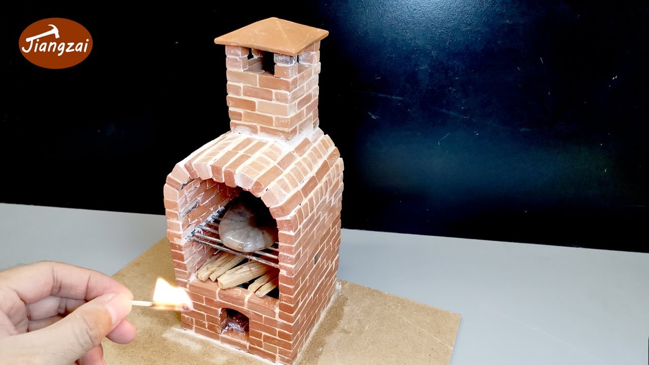How to build a mini oven from mini bricks- DIY MINI OVEN