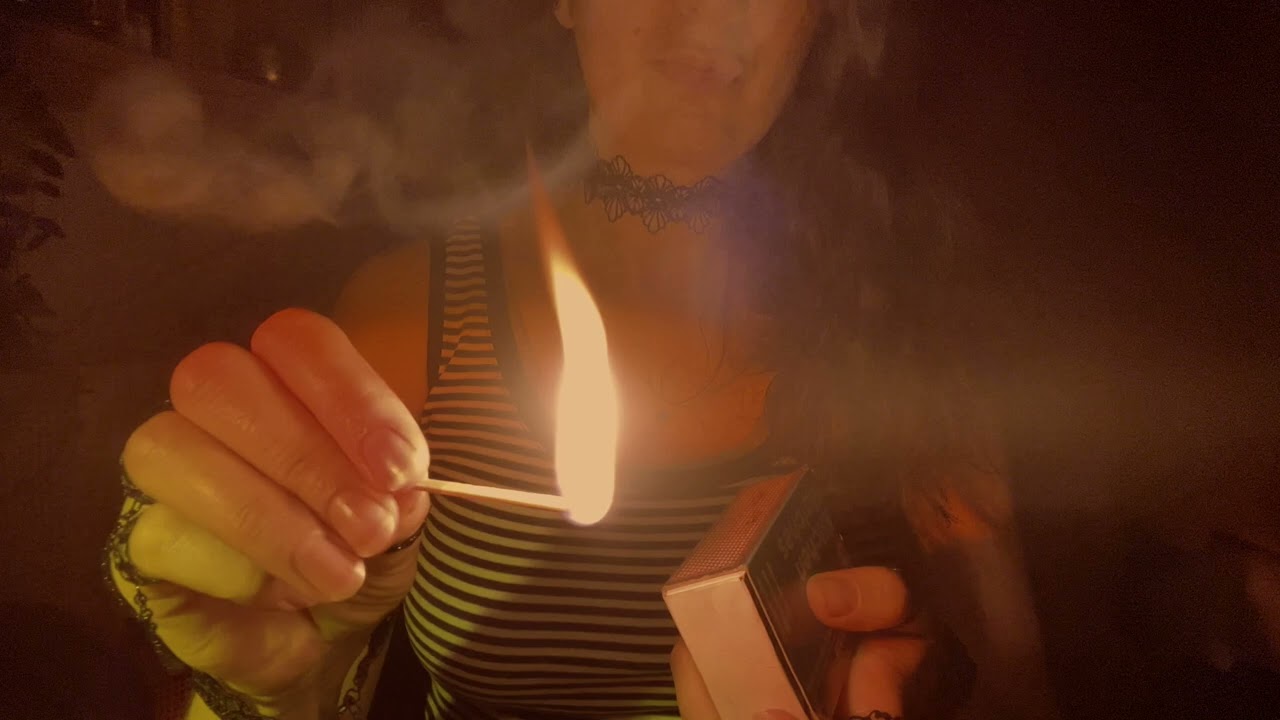 ASMR Match Striking & Burning Sounds | Relaxing Fire Crackles for Sleep