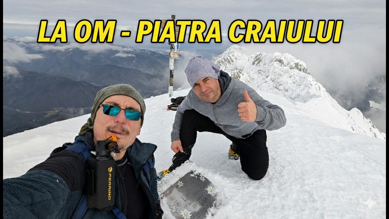 Cabana Brusturet - Refugiul Grind1 - Varful La Om - Refugiul Grind 2 din creasta, iarna, 2026