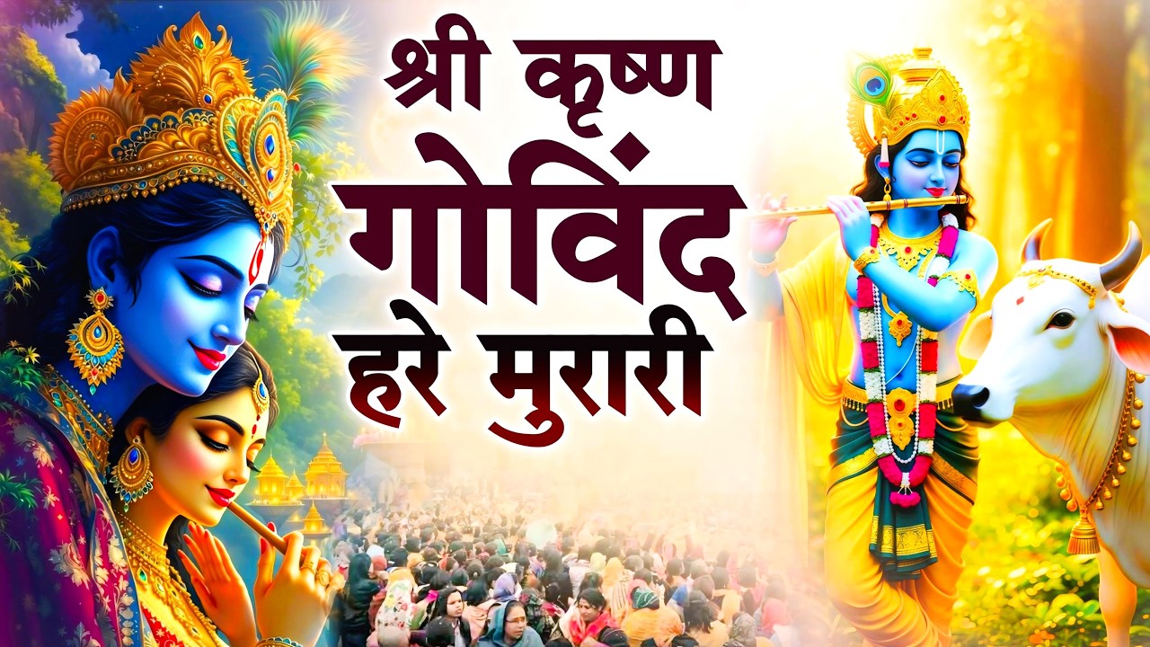 श्री कृष्ण गोविंद हरे मुरारी   KRISHNA BHAJAN  FULL SONG Shri Krishna Govind Hare Murari