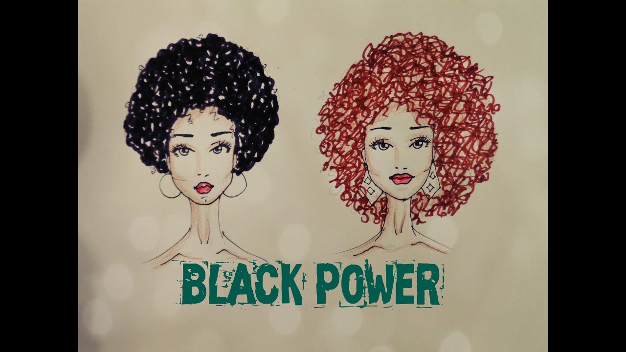 TUTORIAL Como Desenhar Cabelo Estilo Black Power