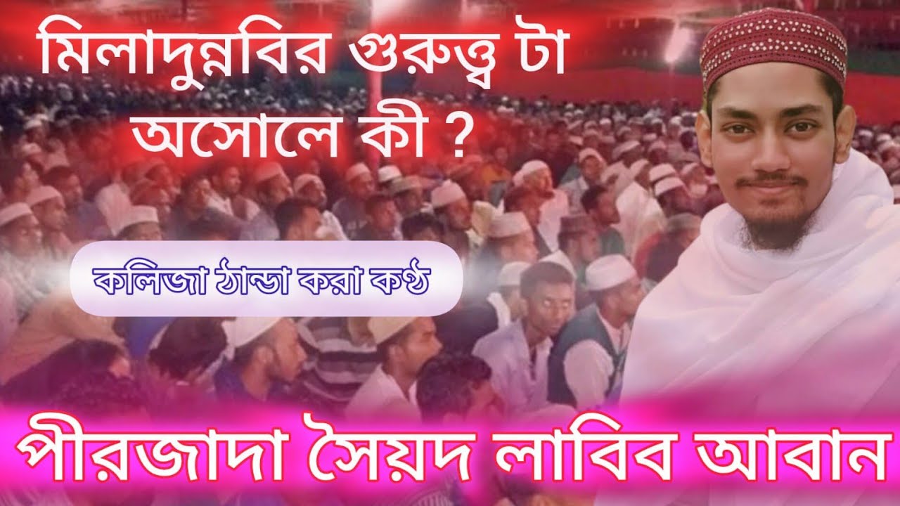 মীলাদুন্নবী সম্পর্কে গুরুত্বপূর্ণ আলোচনা শুনলে অবাক হবেন! পীরজাদা সৈয়দ লাবিব আবান!