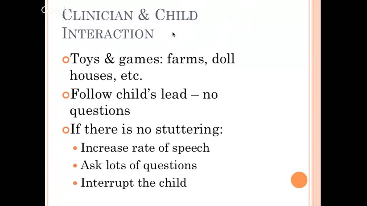 Preschool Stuttering Assessment