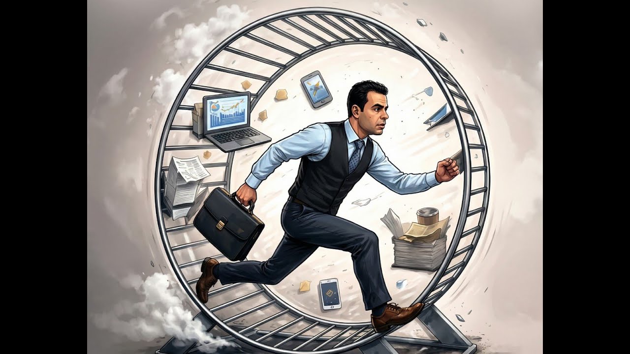 الهامستر الذي لا يتوقف............. كيف تقع في فخ الإنجاز الوهمي؟ | نافذة للمعرفة 