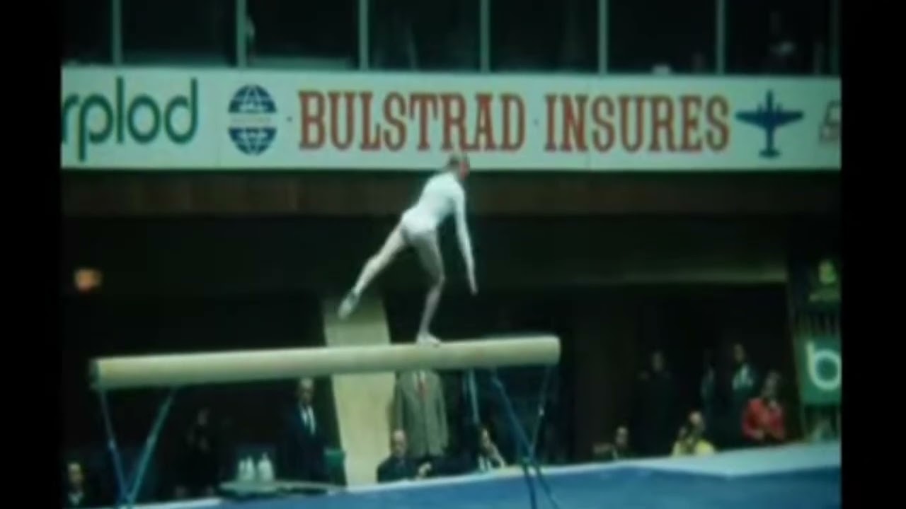 Olga Korbut URS - 1974 Worlds Balance Beam Final