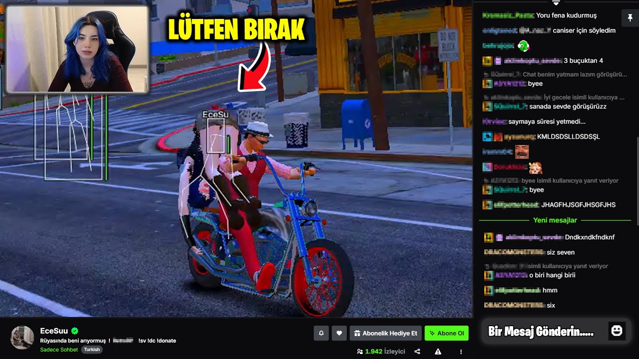 KAMERALI ANİME KIZI YAYINCIYI HİLEYLE KAÇIRDIM - banlandım (Fivem Hile Troll)