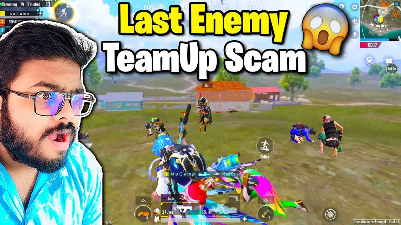 Last Enemy Teamup Scam😱 For Dinner In BGMI