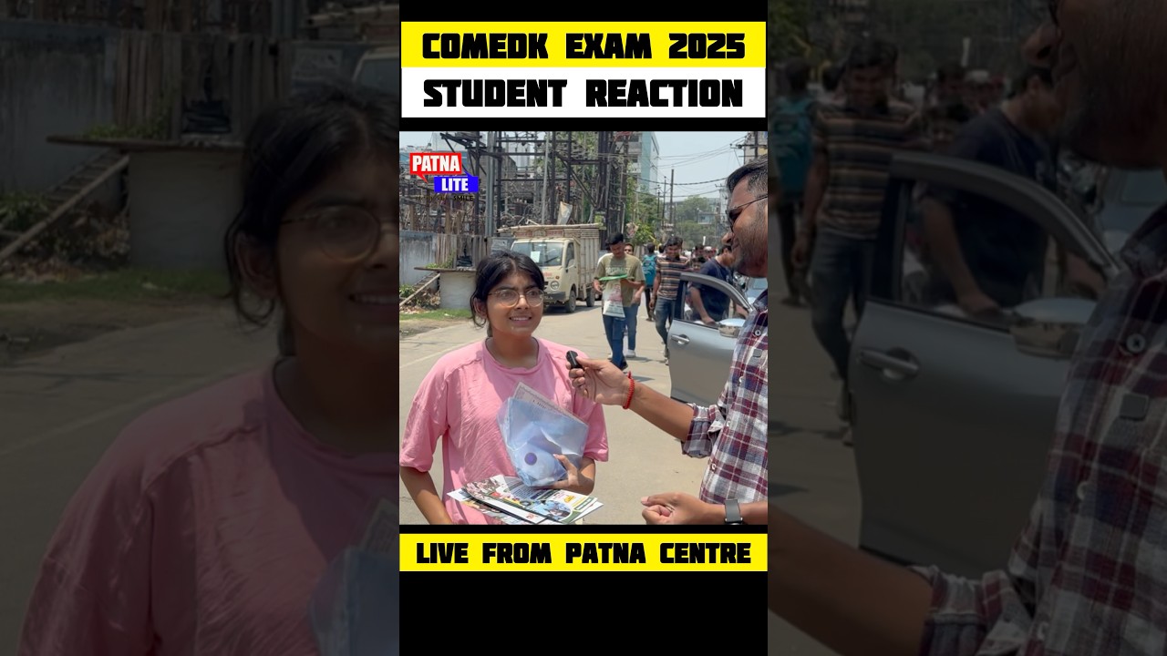 COMEDK EXAM 2025 | 90% accuracy | Student Reaction #comedk2025