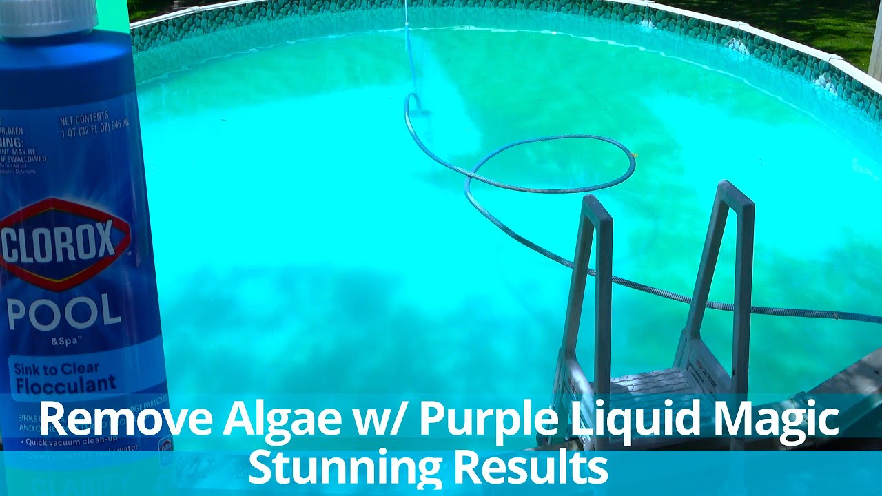 Clear Algae & Cloudy Pool With Flocculant (Clorox flocculant)