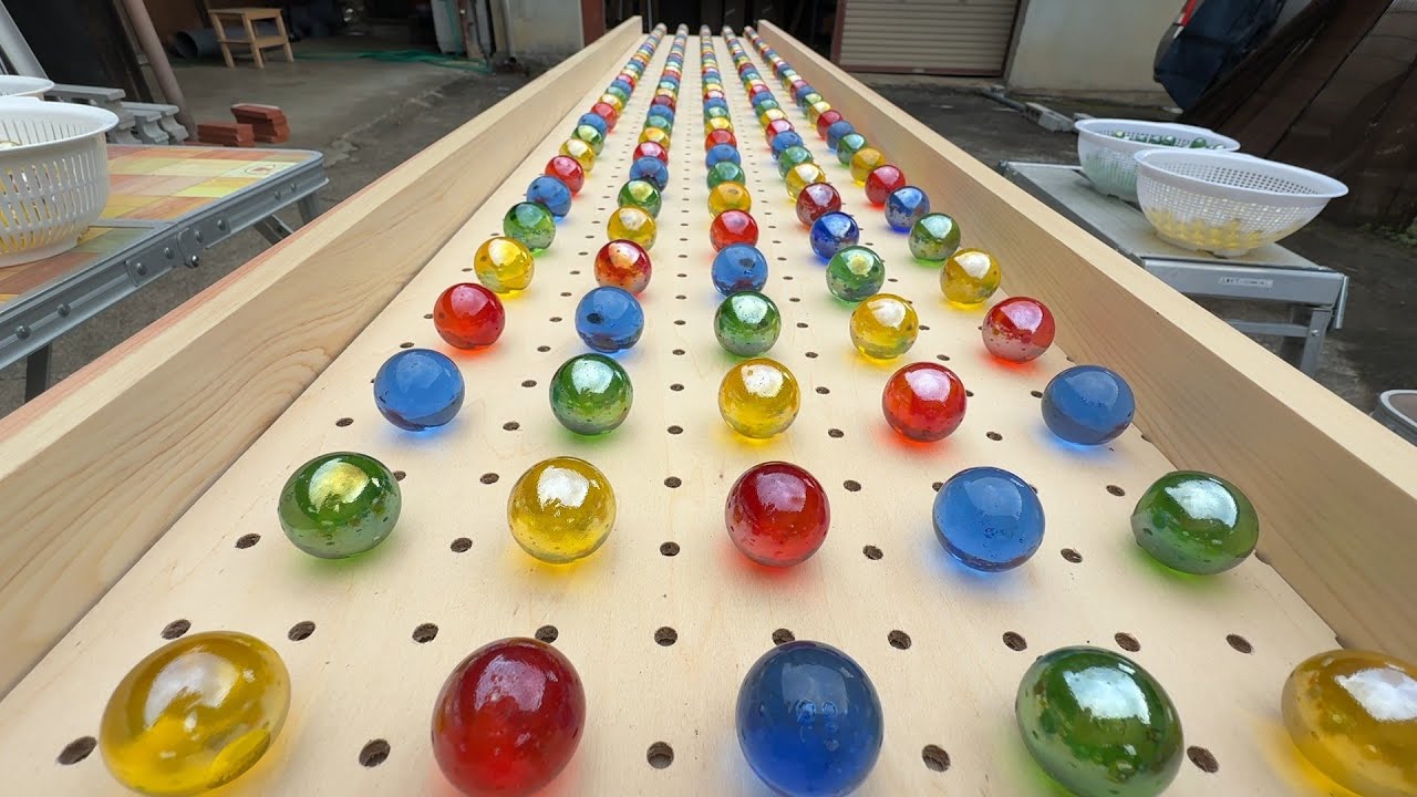 マーブルラン155 marble run 下り坂コース　転がる玉　坂道編