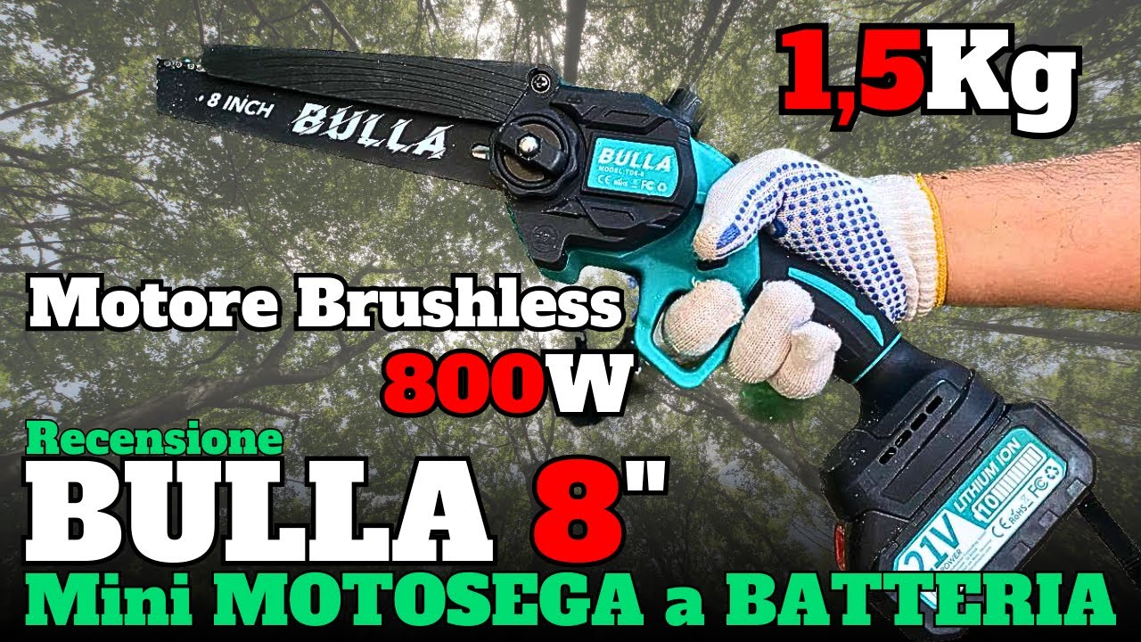 La MIGLIORE Mini Motosega a Batteria per POTATURA! BULLA 8