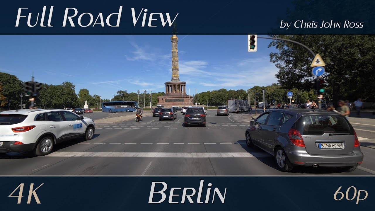 Berlin, Germany: Tiergarten - Gro&szlig;er Stern, Stra&szlig;e des 17. Juni, Paul-L&ouml;be-Allee - 4K (2160p/60p)