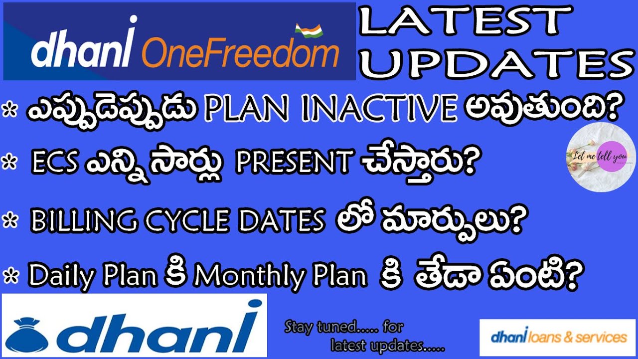 Update on Dhani One Freedom || Dhani One Freedom plan details || Dhani Credit Line || in Telugu