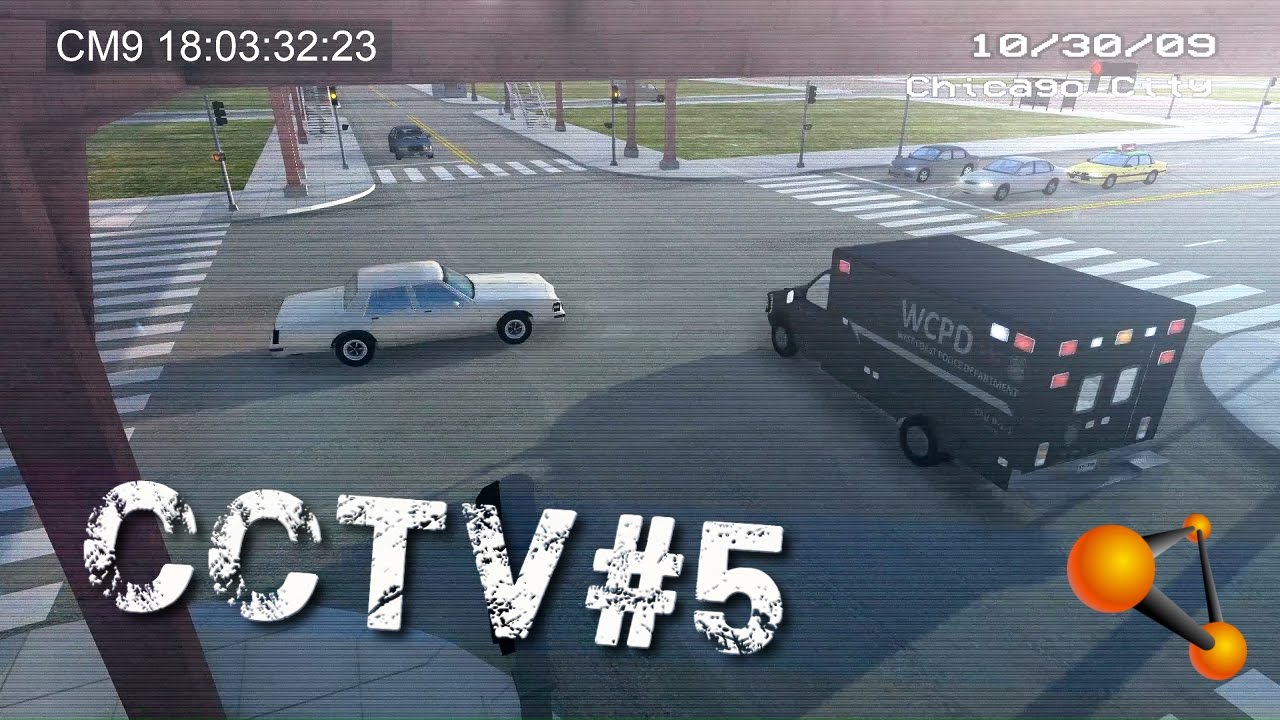BeamNG.Drive - CCTV Crash Compilation #5 (Traffic Intersection Crashes)