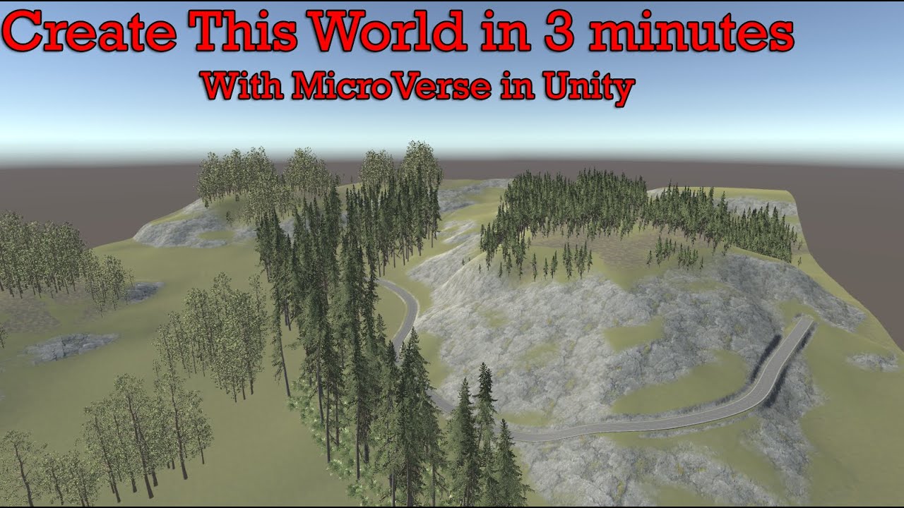 Create a Beautiful Open World in 3 Minutes With The MicroVerse Assets (Unity)