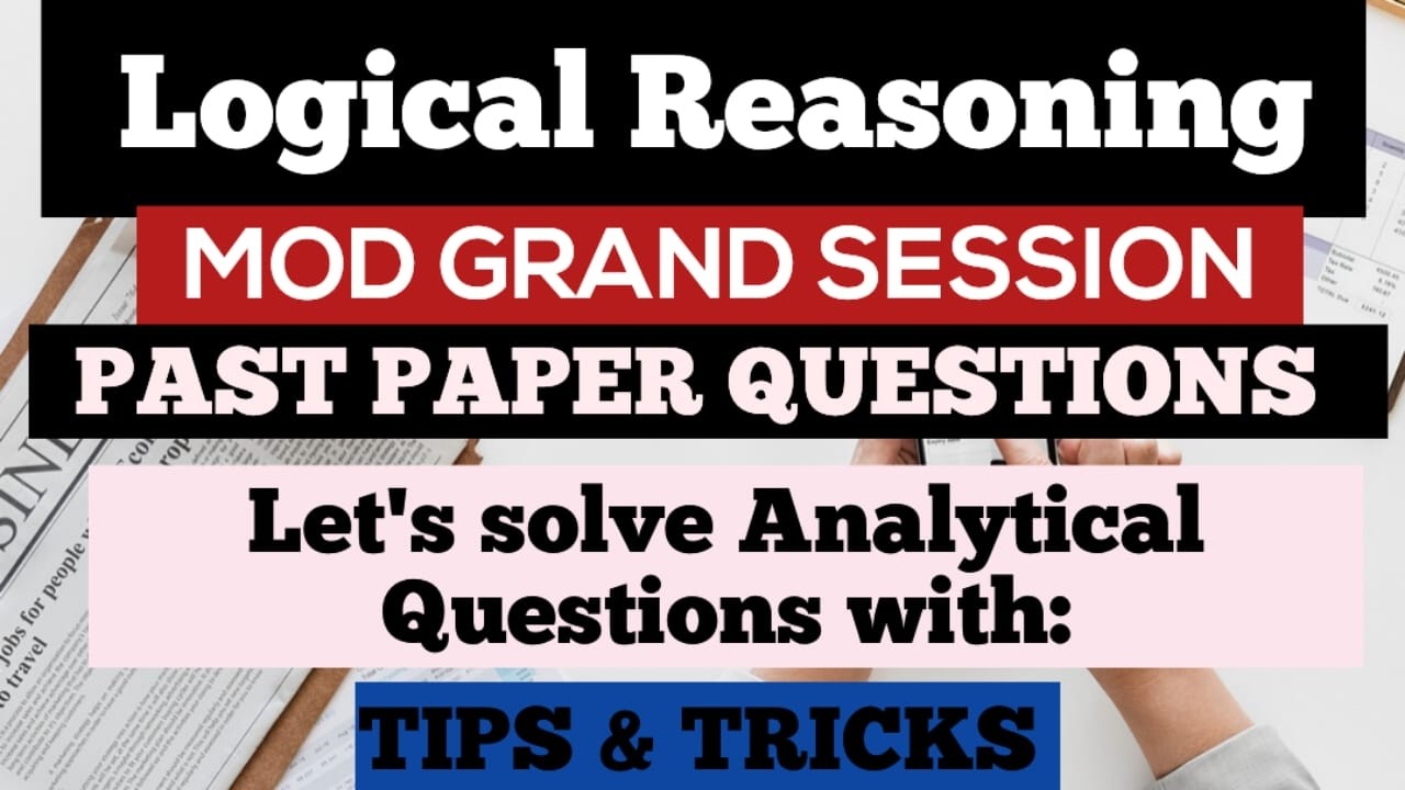 LOGICAL REASONING PAST PAPER QUESTIONS (REGISTER NOW) CSSPMS WITH TATHEER SHAH