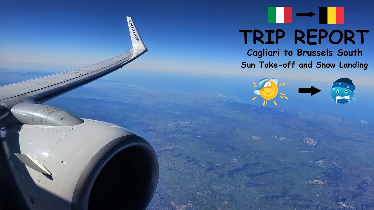 ✈️ Flight report | Boeing B737 | Cagliari to Brussels South [ Full flight report ]