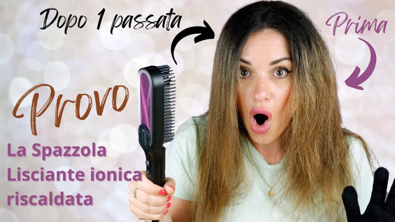 PROVO LA SPAZZOLA LISCIANTE IONICA RISCALDATA FLOVES - Risultato INCREDIBILE dopo 1 sola passata! 😱