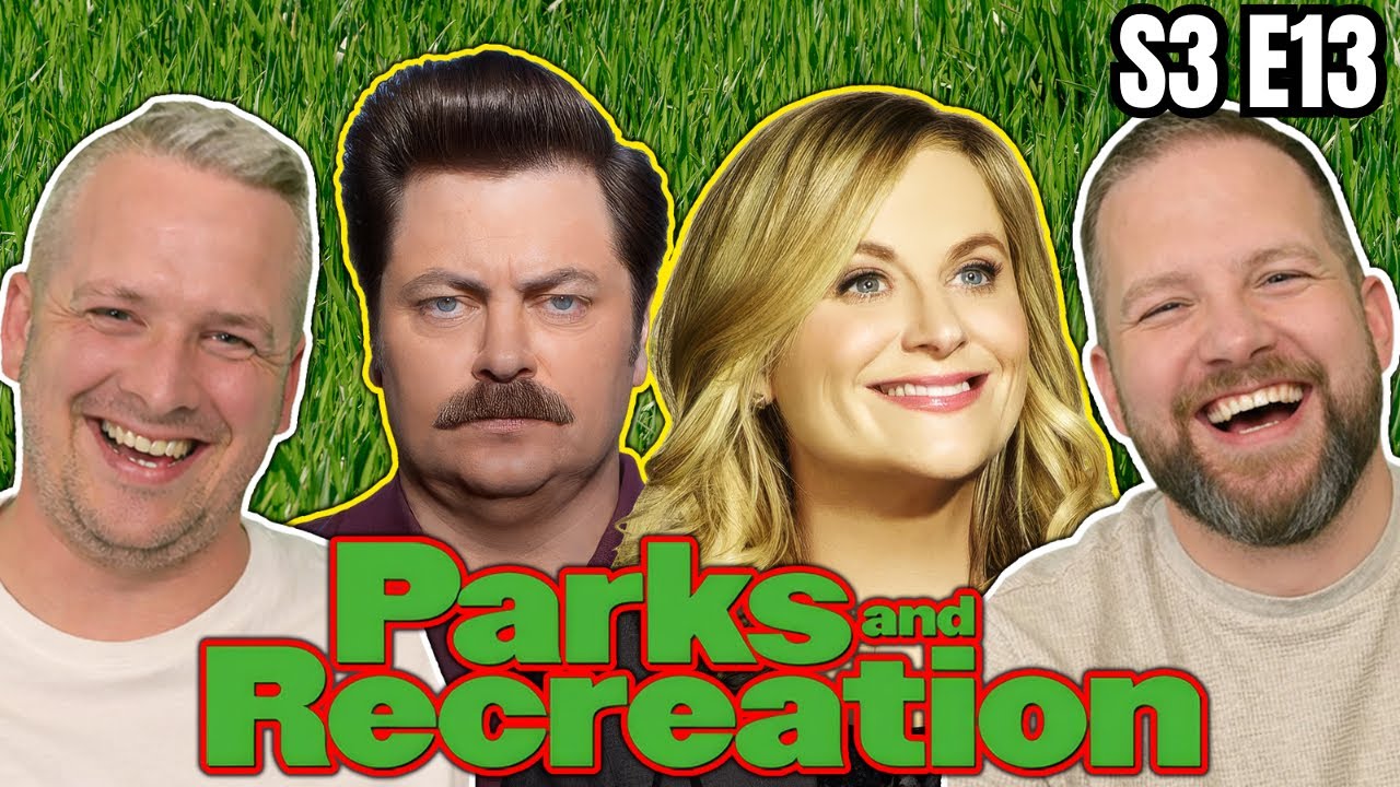 British Guys HILARIOUS Parks and Recreation Reaction - S3 E13 The Fight