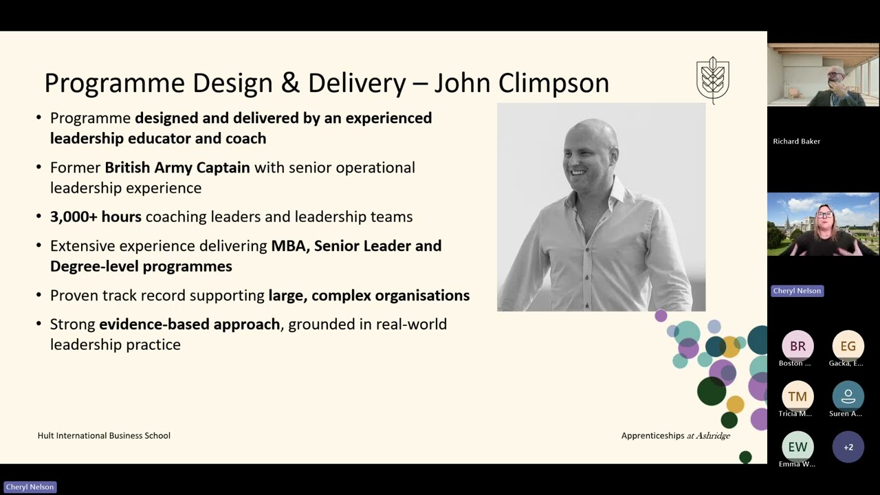 Ashridge Future Leaders Programme: Information Session