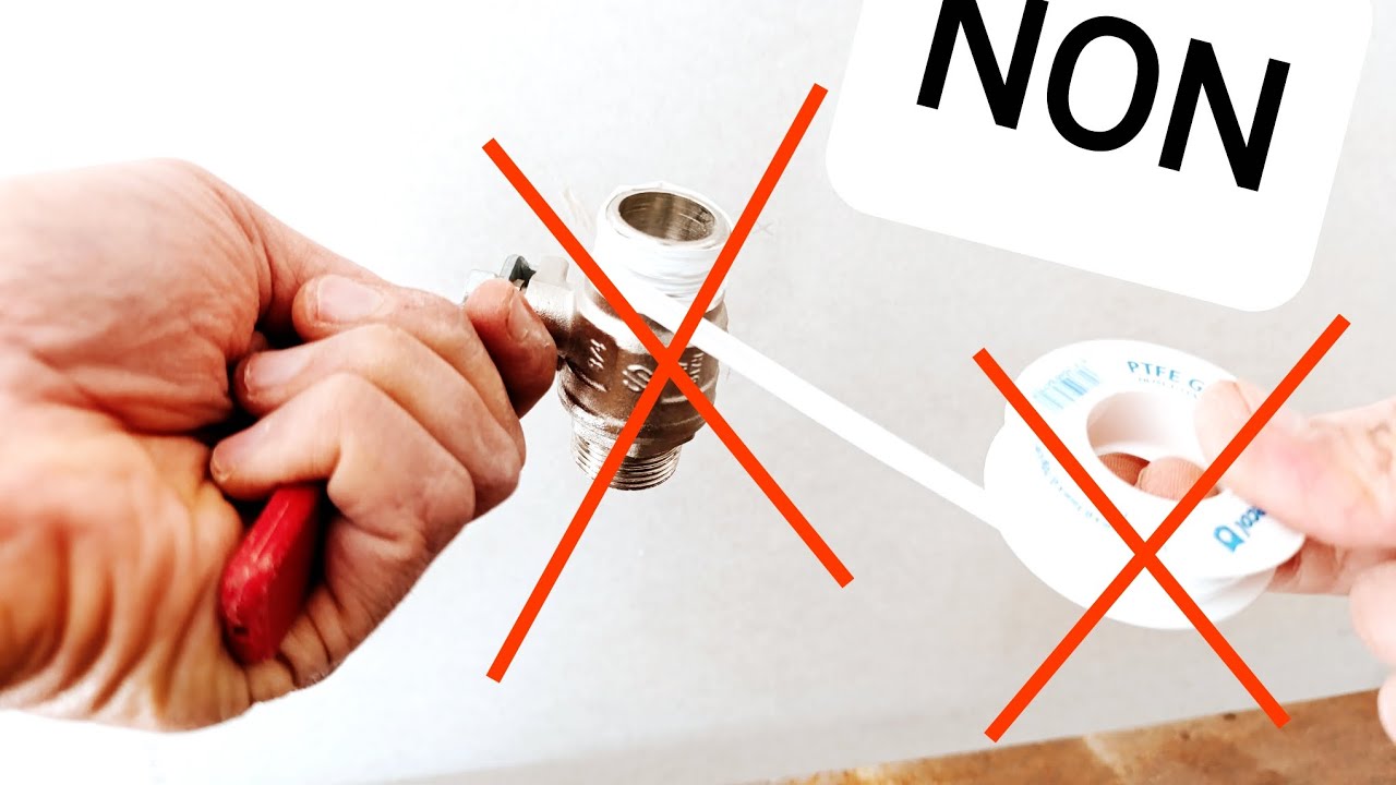 comment faire un joint téflon inratable. #jointtefelon #étanchéité #plomberie