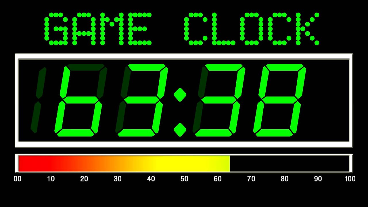 100 Seconds Countdown (Digital Game Clock Version , Remix BBC Countdown , 50FPS)