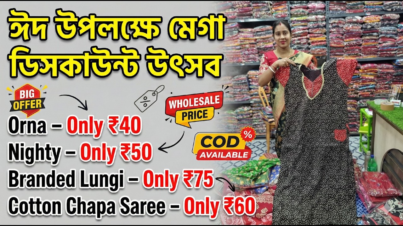 💯Tirupati Balaji Saree Centre | Santipur Wholesale Market | Saree Wholesale In Santipur