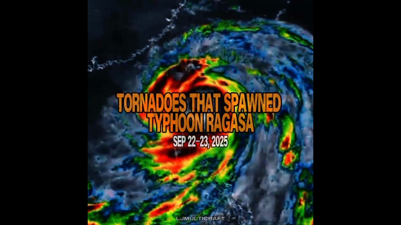 TORNADOES THAT SPAWNED BY TYPHOON RAGASA #edit #philippines #tornado #shorts #2025