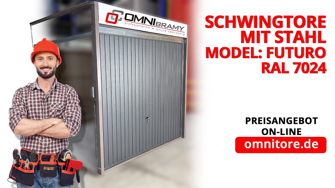Schwingtore mit Stahl FUTURO Pr&auml;sentation - OMNItore.de