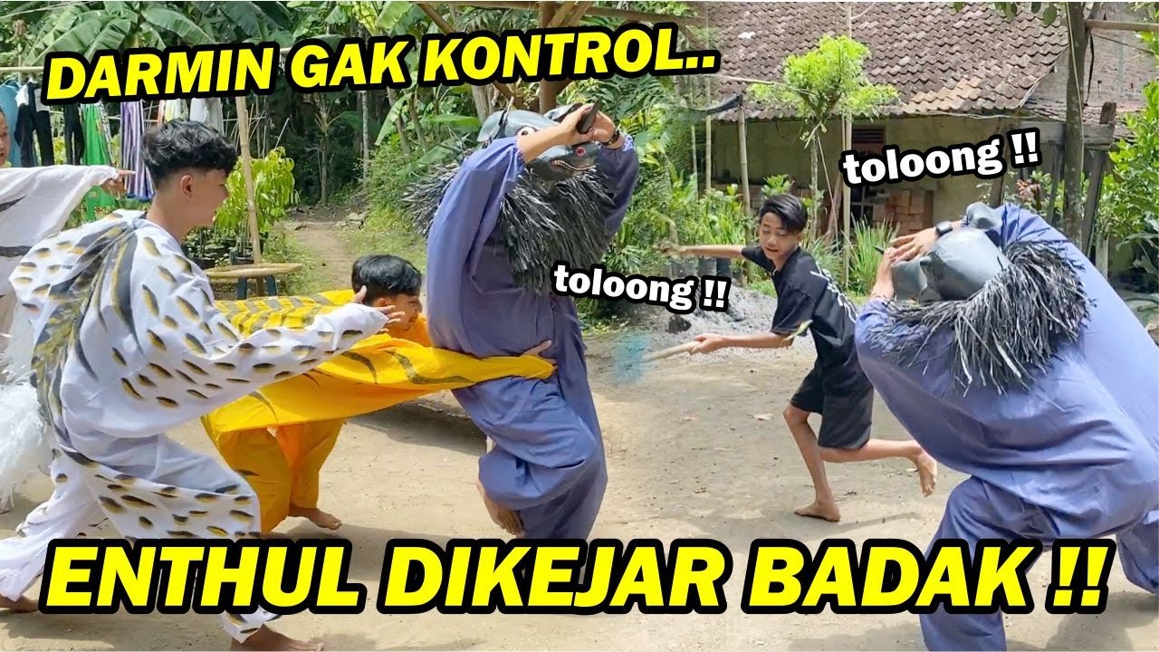 ENTHUL NYOBA MECUT KEWAN-KEWANAN !! Auto dikejar sampe naik pohon kelapa