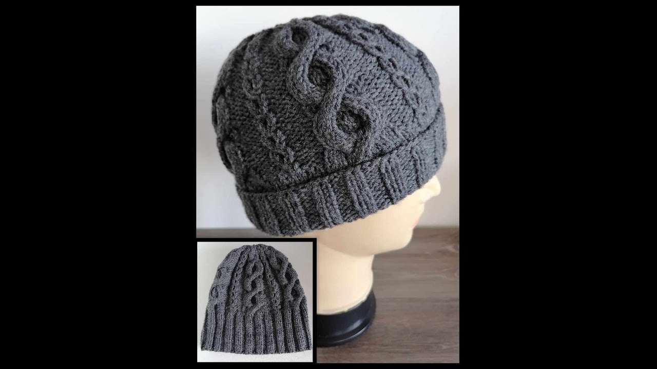 Gorro tejido en 2 agujas punto ocho y ojo de perdiz Talla Adulto PARTE 1 👌💕