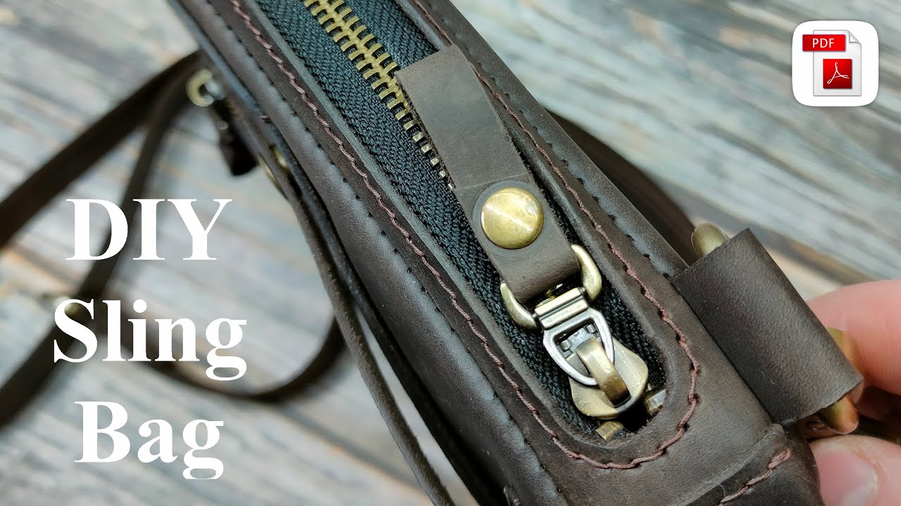 Мужская сумка через плечо своими руками. DIY sling bag. Handmade leather bag #diybags #leatherbag