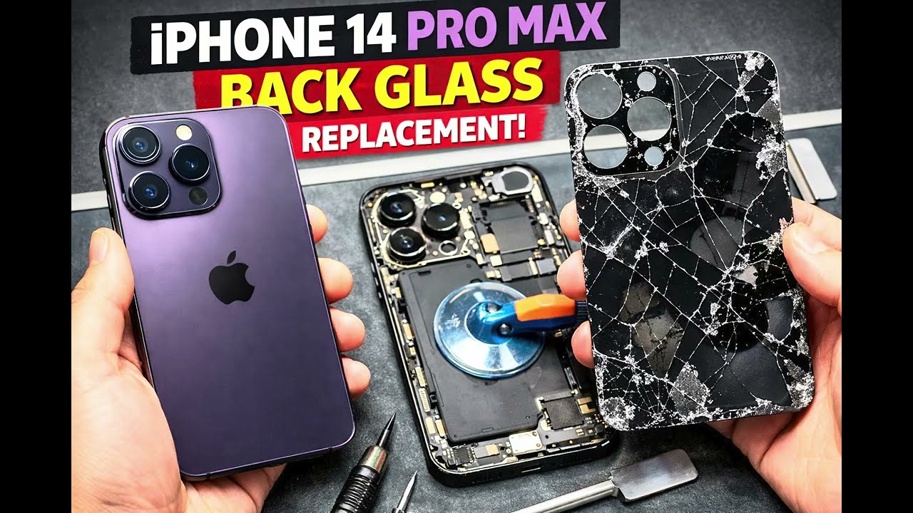  iphone 14 pro max back glass replacement- full guide ||  iphone का back glass कैसे change करे 